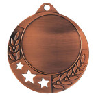 Metall Medaille Laurelstar mit ausgestanztem Sternenmuster in Bronze - awards