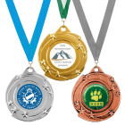 Metall Medaille Star 50 mm Durchmesser mit Aufdruck - awards