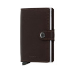 Secrid Miniwallet in Dunkelbraun / Silber  - werbemittel