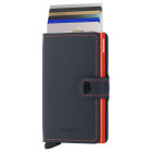 Secrid Miniwallet in Blau / Orange mit Karten  - werbemittel