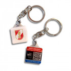 Nfc Fundsystem für Feuerwehren Schlüsselanhänger mit Ring und individuellem Druck - das anonyme digitale Fundsystem von Sinnup - Werbemittel