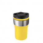 Retumbler Bayamo Thermobecher 230 ml in silber und gelb - Reflects - werbemittel.at