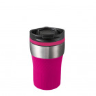 Retumbler Bayamo Thermobecher 230 ml in silber und magenta - Reflects - werbemittel.at