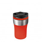 Retumbler Bayamo Thermobecher 230 ml in silber und rot - Reflects - werbemittel.at