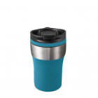 Retumbler Bayamo Thermobecher 230 ml in silber und türkis - Reflects - werbemittel.at