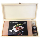 Saltini's Grillholzbox small mit 1 Grillstein und 1 Taschenmühle - werbemittel.at