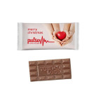 Schoko Sondermotiv M mit individuellem Logo gegossen - Kalfany Süße Werbung - Werbemittel