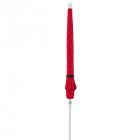 Sonnenschirm Waterproof 180 cm mit Volant in rot geschlossen - Doppler - Werbemittel