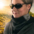 Halstuch MISMI getragen als Halstuch - Schwarzwolf Outdoor Werbemittel