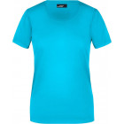 T-Shirt in türkisblau - James & Nicholson - werbemittel.at