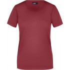 T-Shirt in weinrot - James & Nicholson - werbemittel.at