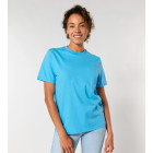 Unisex T-Shirt Creator aus Baumwolle in Aqua Blau - Ansicht am Modell - Stanley Stella - Werbemittel