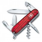 Schweizer Taschenmesser Spartan 91mm in rot transparent - Victorinox - werbemittel.at