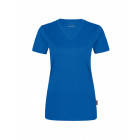 Hakro Damen V-Shirt Coolmax in royalblau - Werbemittel