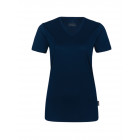 Hakro Damen V-Shirt Coolmax in royalblau - Werbemittel