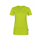 Hakro Damen V-Shirt Coolmax in kiwi - Werbemittel