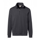 Hakro Zip-Sweatshirt Premium in karbongrau - Werbemittel
