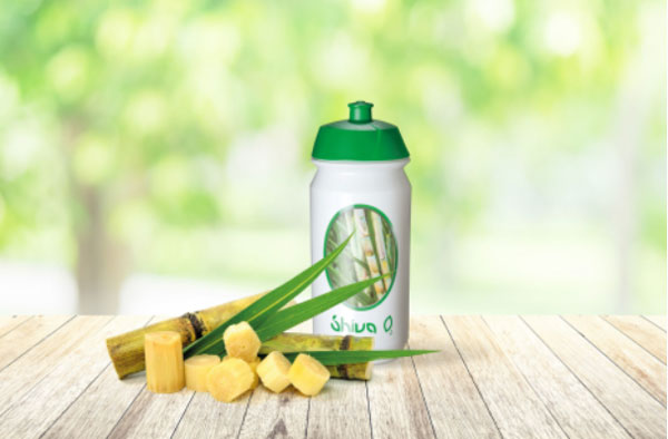 Shiva Bio Trinkflasche auf Zuckerrohrbasis - Tacx Werbeartikel